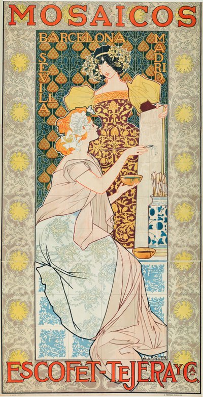 Mosaics Escofet-Tejera and Co. by Alexandre de Riquer